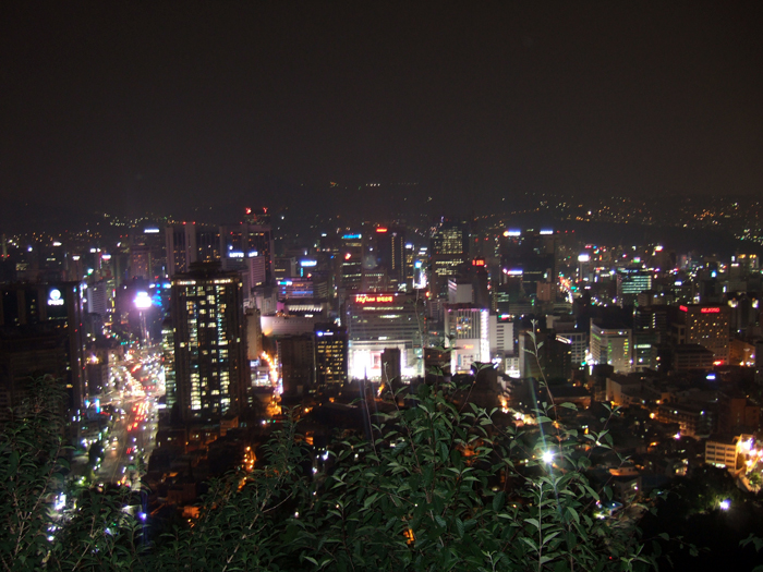 남산의 멋진 야경