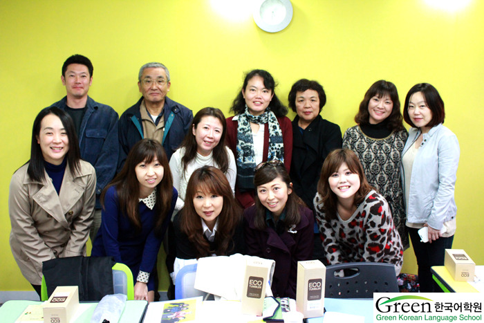 일본의 한국어학원에서 와 주셨어요!!