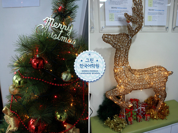 [Merry Christmas★] 그린한국어학원의 크리마스 분위기~