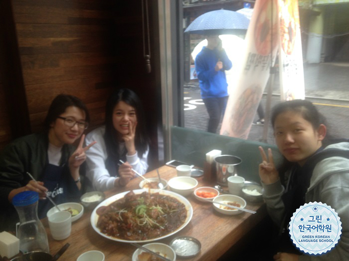 [Lunch together] 함께 식사하면서 더 친해지는 그린 한국어학원 학생들!