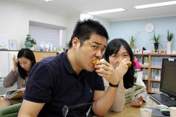 즐거운 그린 간식타임~!