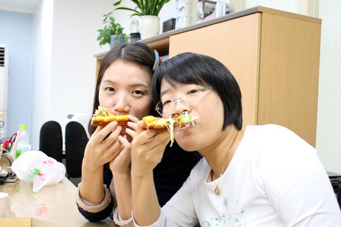 즐거운 그린 간식타임~!