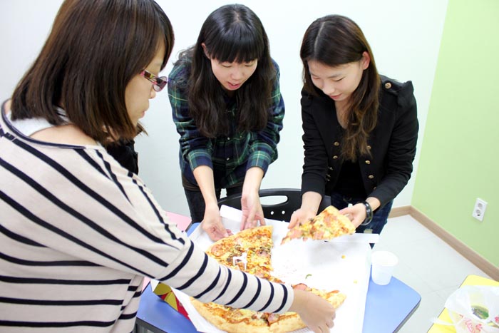 간식 상품권으로 맛있는 피자~!!!